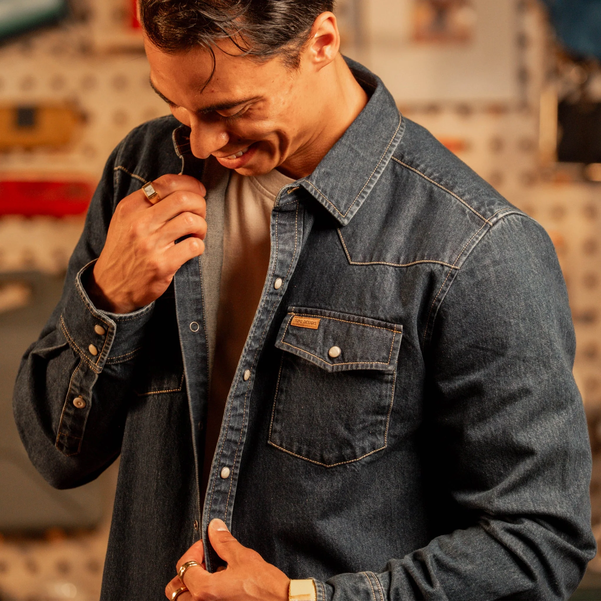 Mountain Shirt Long Sleeve Denim - Men's - Image 4