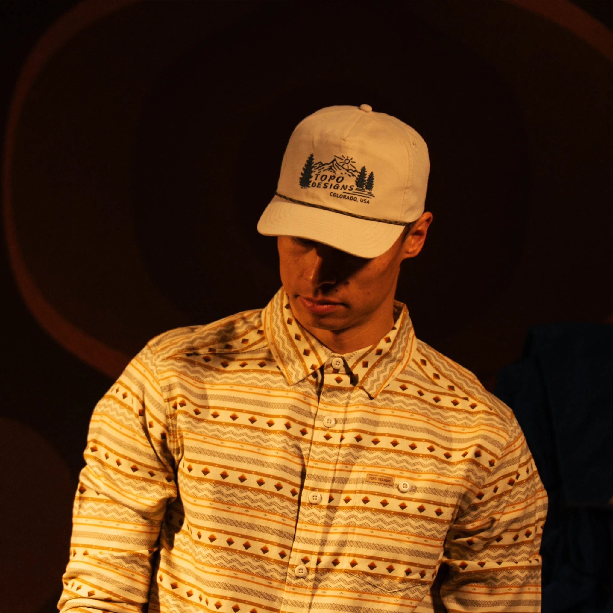 Twill Rope Cap - Mountain Scene - Image 2