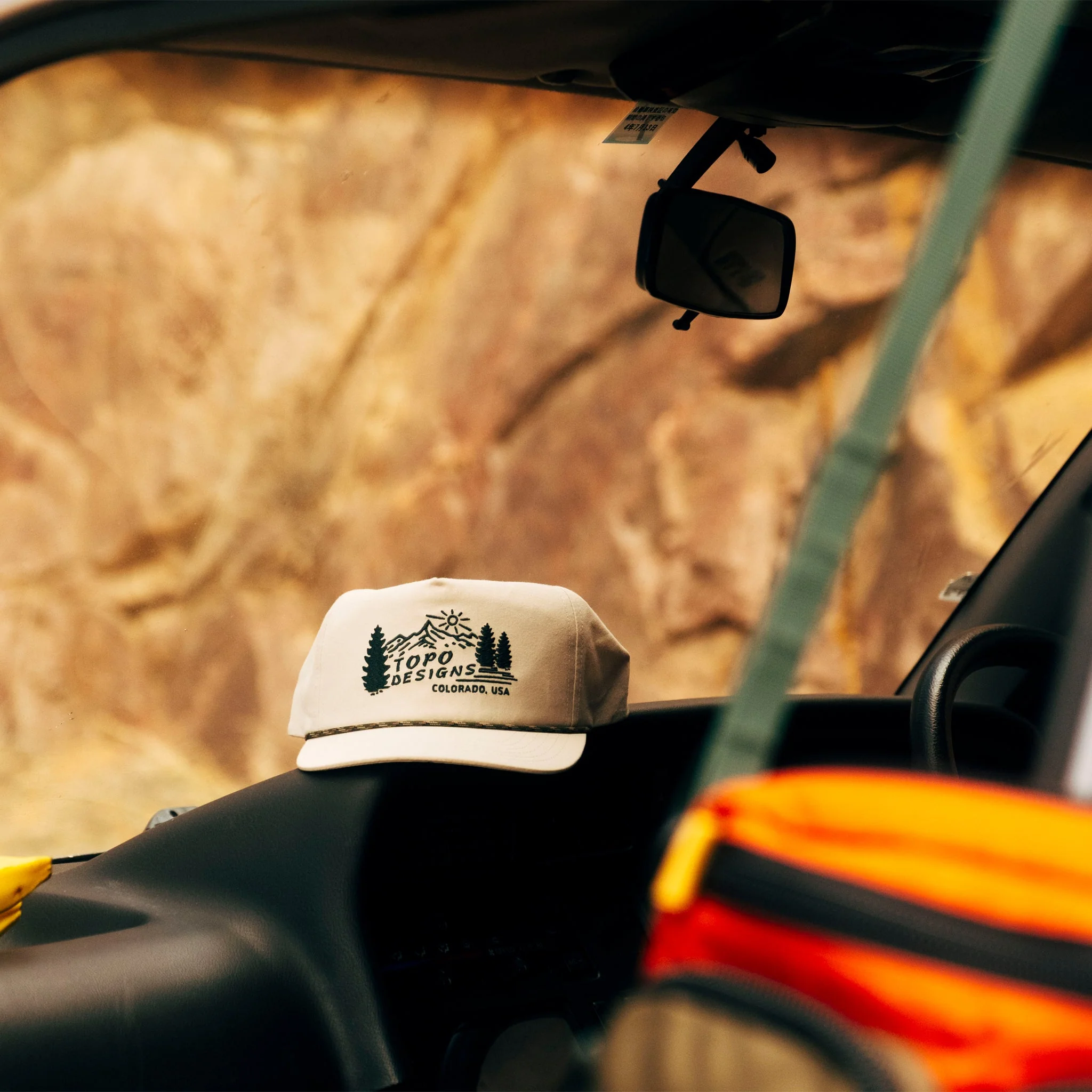 Twill Rope Cap - Mountain Scene - Image 6